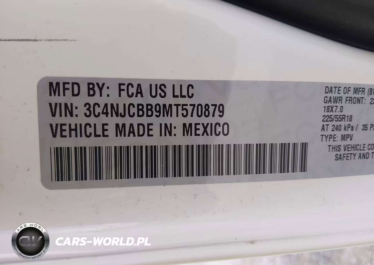 2021 Jeep Compass Altitude Fwd VIN:3C4NJCBB9MT570879 - 9