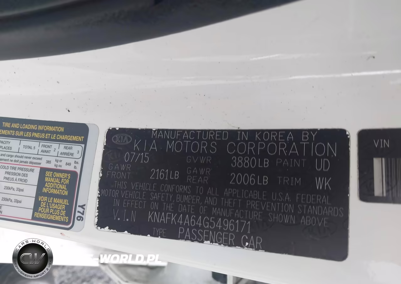 2016 Kia Forte Lx VIN:KNAFK4A64G5496171 - 9