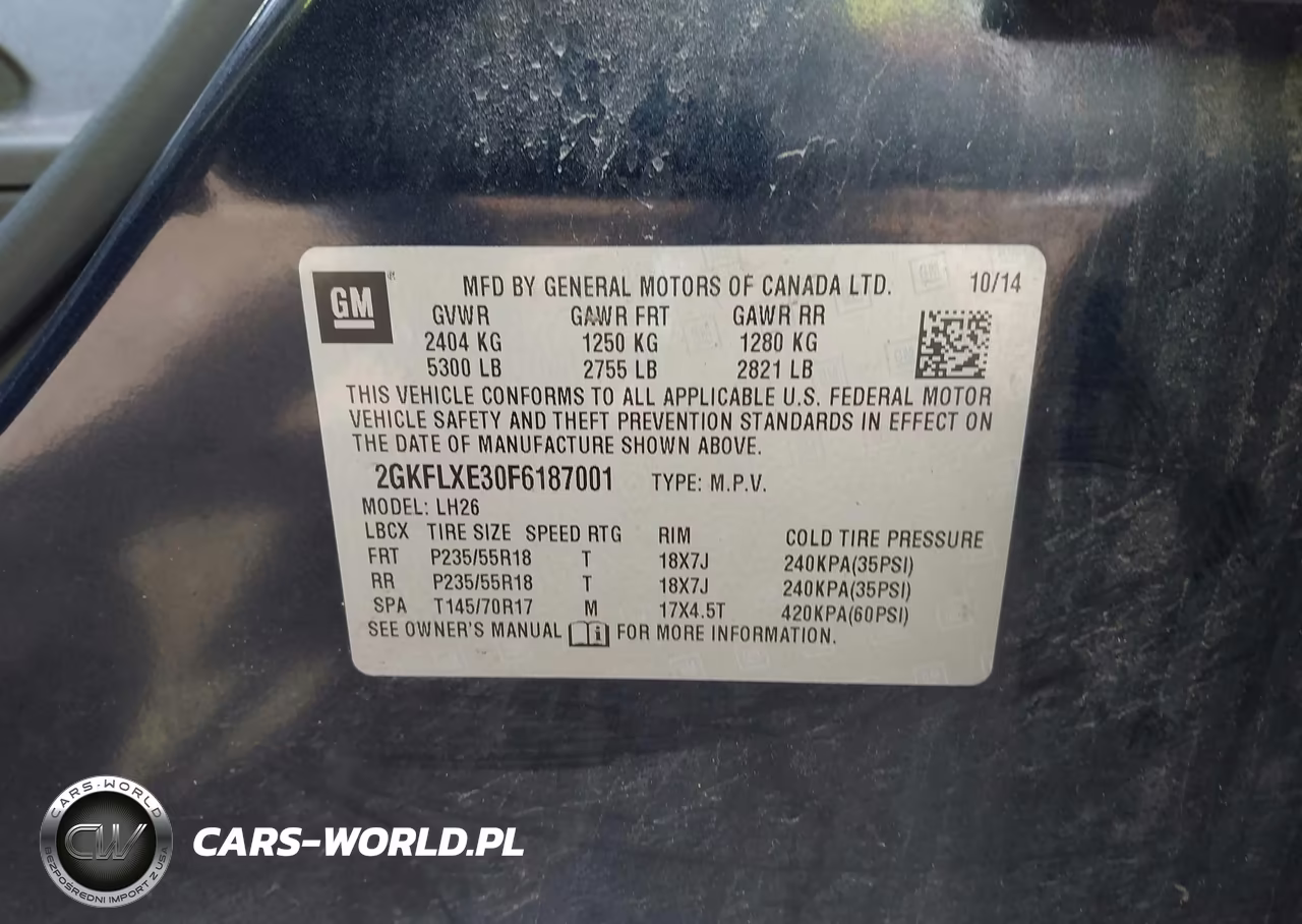 2015 GMC Terrain Slt-1 VIN:2GKFLXE30F6187001 - 9