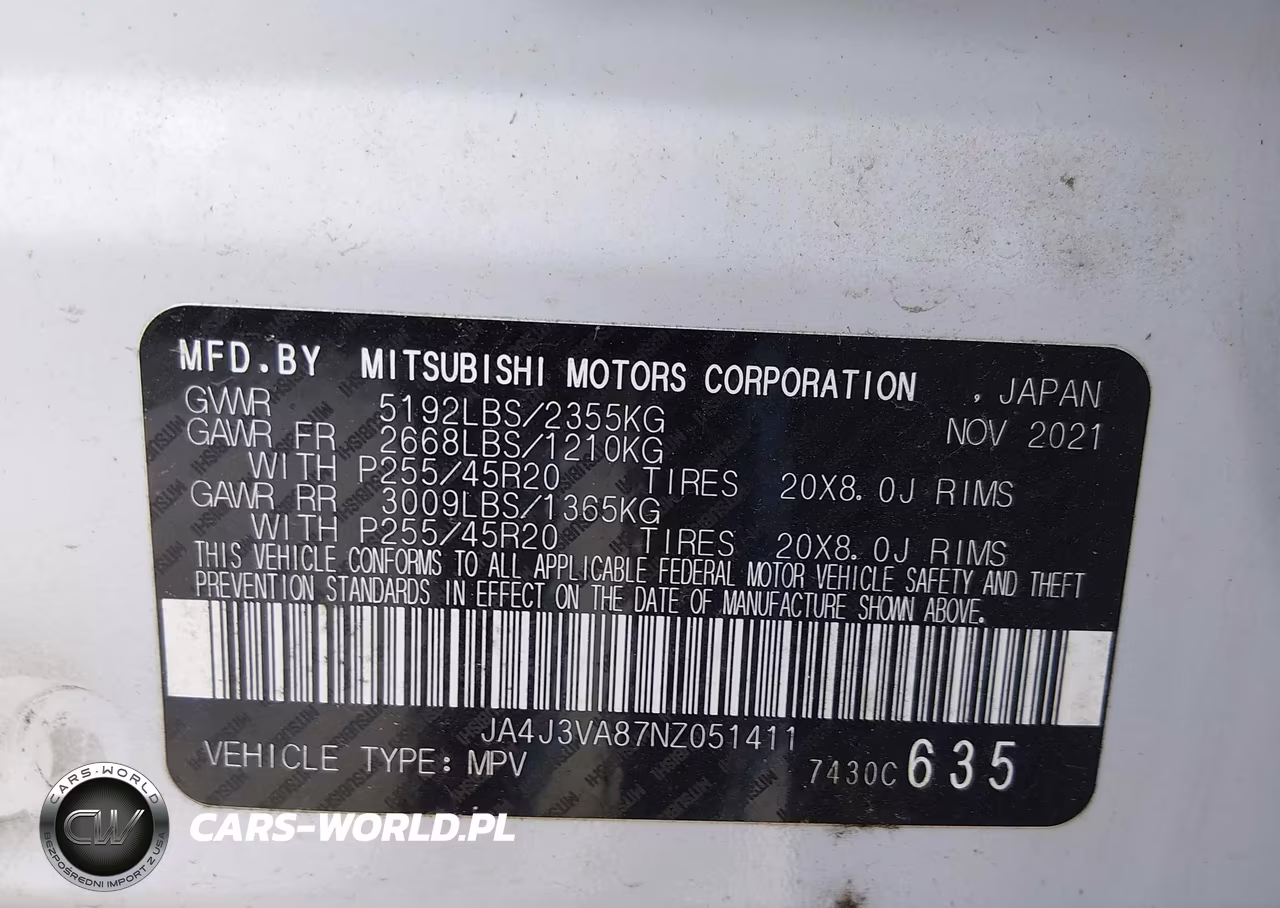 2022 Mitsubishi Outlander Sel 2.5 2Wd-Sel Special Edition 2Wd VIN:JA4J3VA87NZ051411 - 9