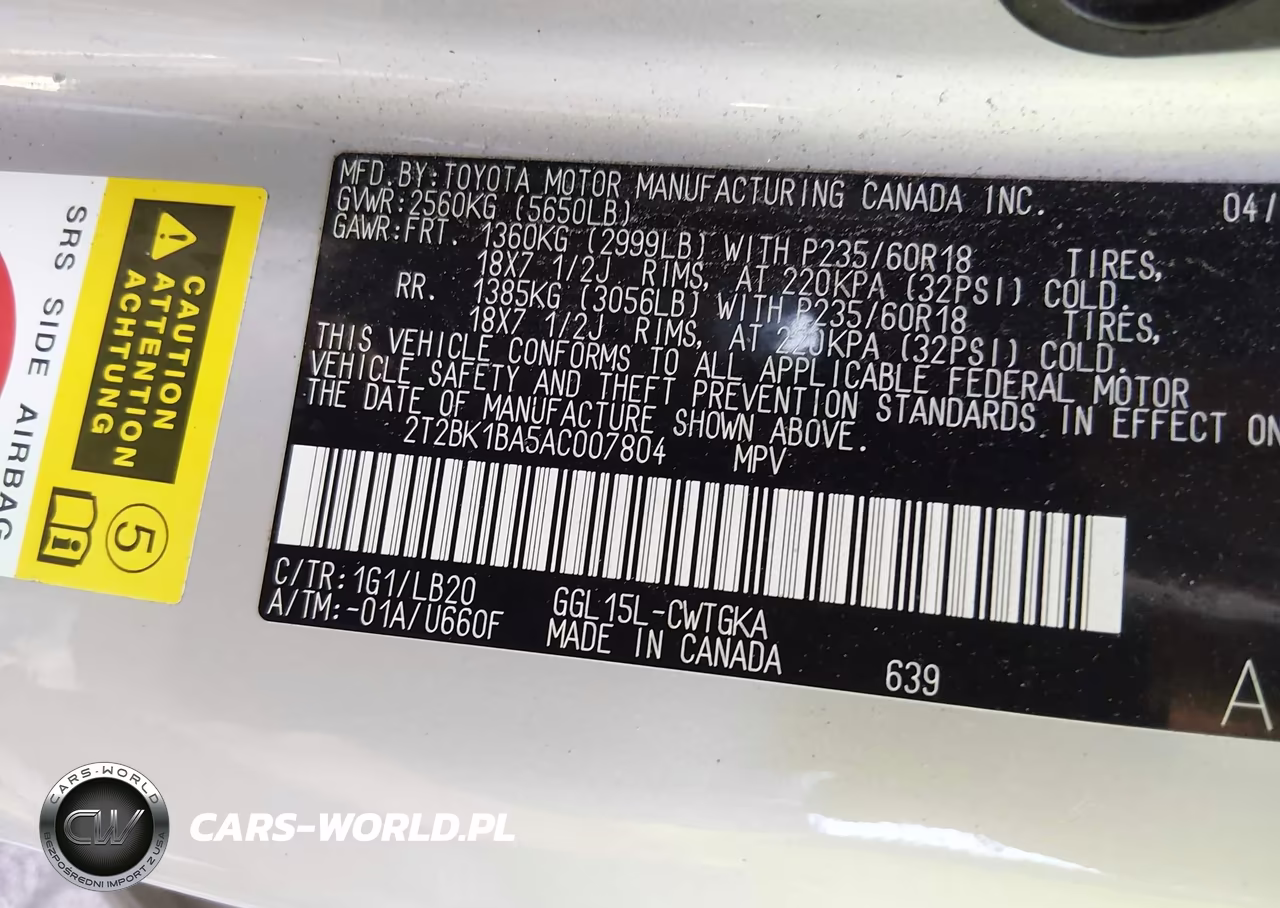 2010 Lexus Rx 350 VIN:2T2BK1BA5AC007804 - 9
