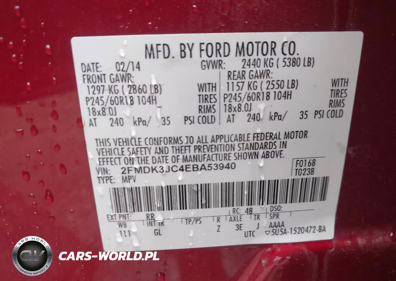 2014 Ford Edge Sel VIN:2FMDK3JC4EBA53940 - 9