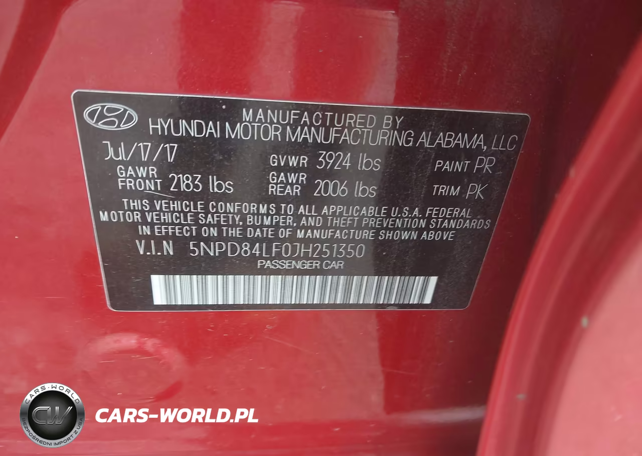 2018 Hyundai Elantra Sel VIN:5NPD84LF0JH251350 - 9