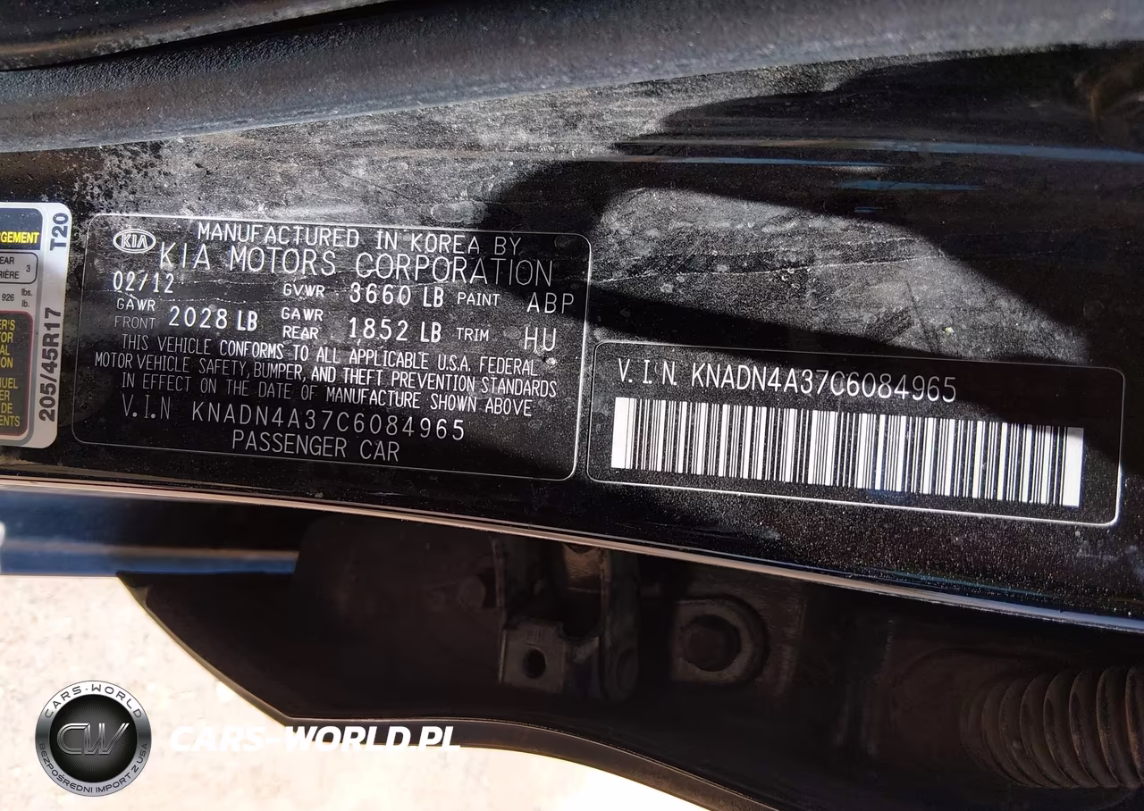 2012 Kia Rio Sx VIN:KNADN4A37C6084965 - 9