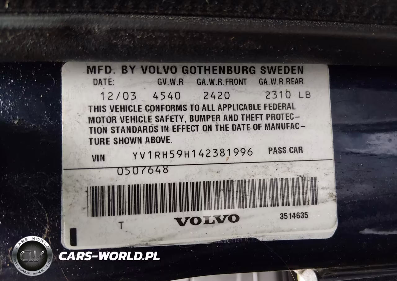 2004 Volvo S60 2.5T Awd VIN:YV1RH59H142381996 - 9