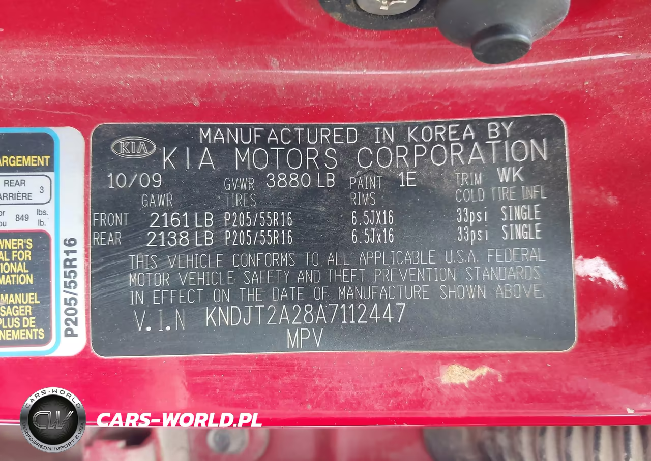 2010 Kia Soul + VIN:KNDJT2A28A7112447 - 9
