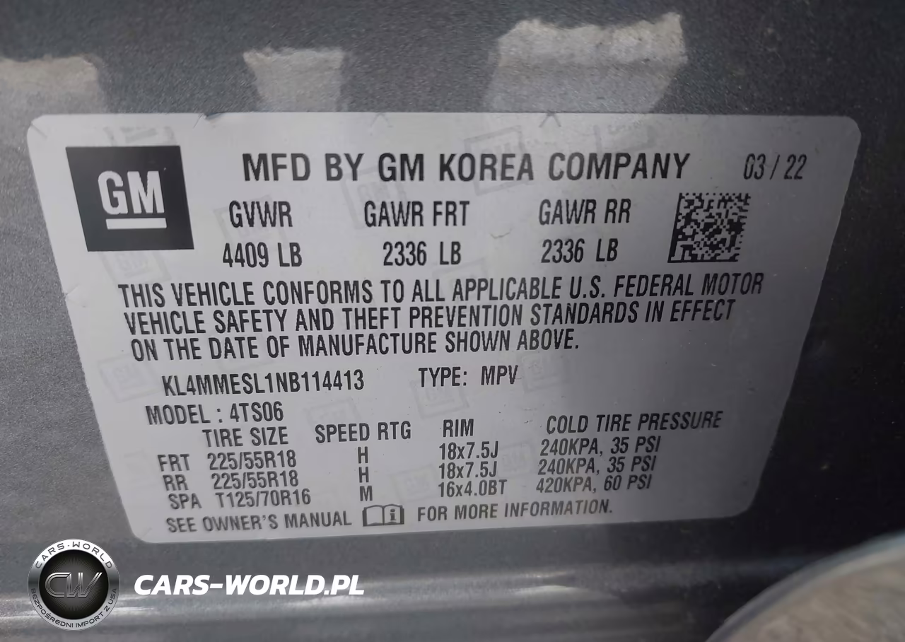 2022 Buick Encore Gx Awd Select VIN:KL4MMESL1NB114413 - 9