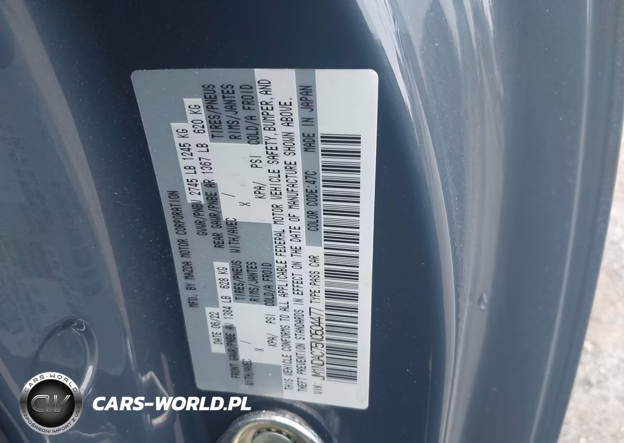 2022 Mazda Mx-5 Miata Club VIN:JM1NDAC75N0504477 - 9
