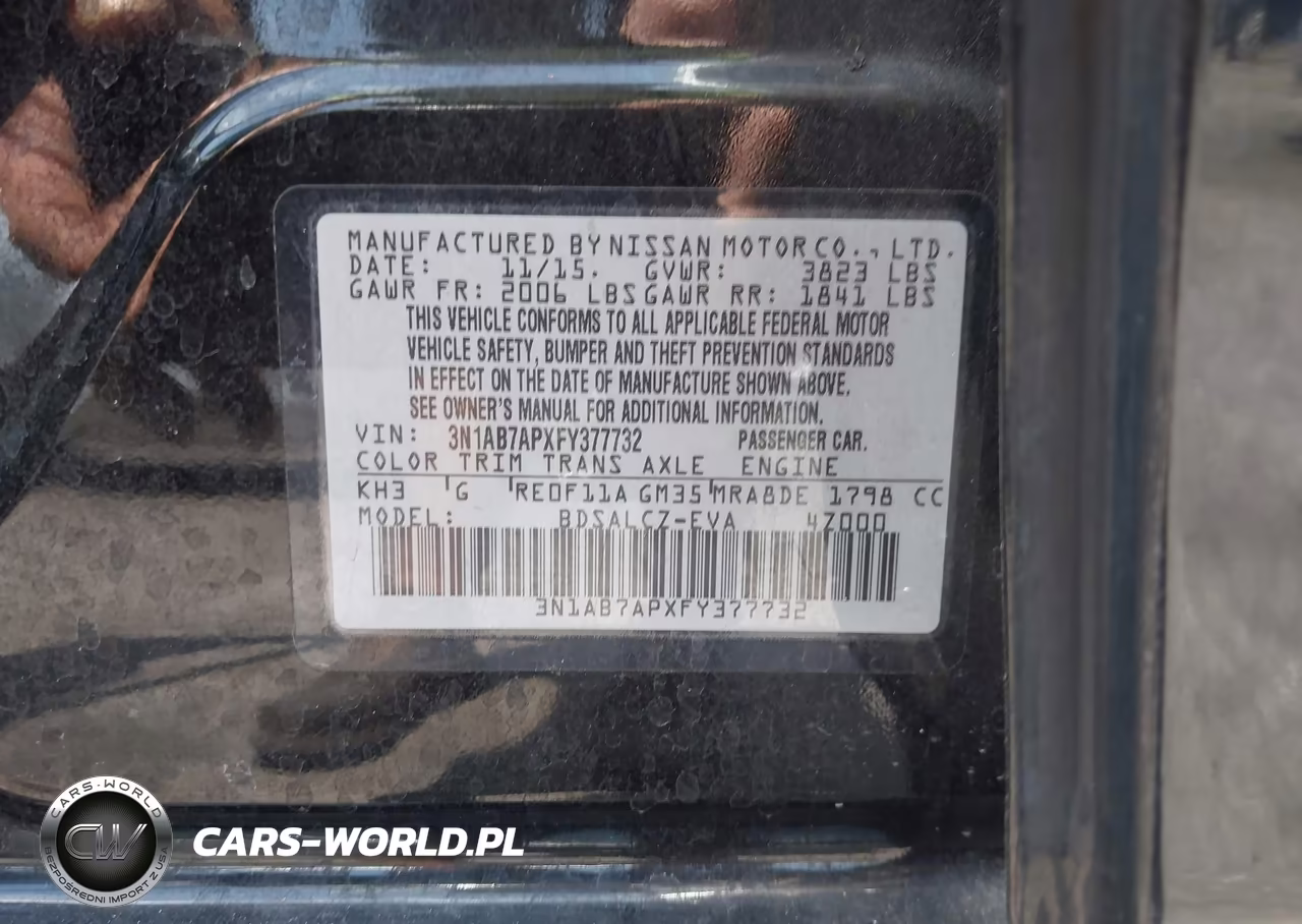 2015 Nissan Sentra S VIN:3N1AB7APXFY377732 - 9