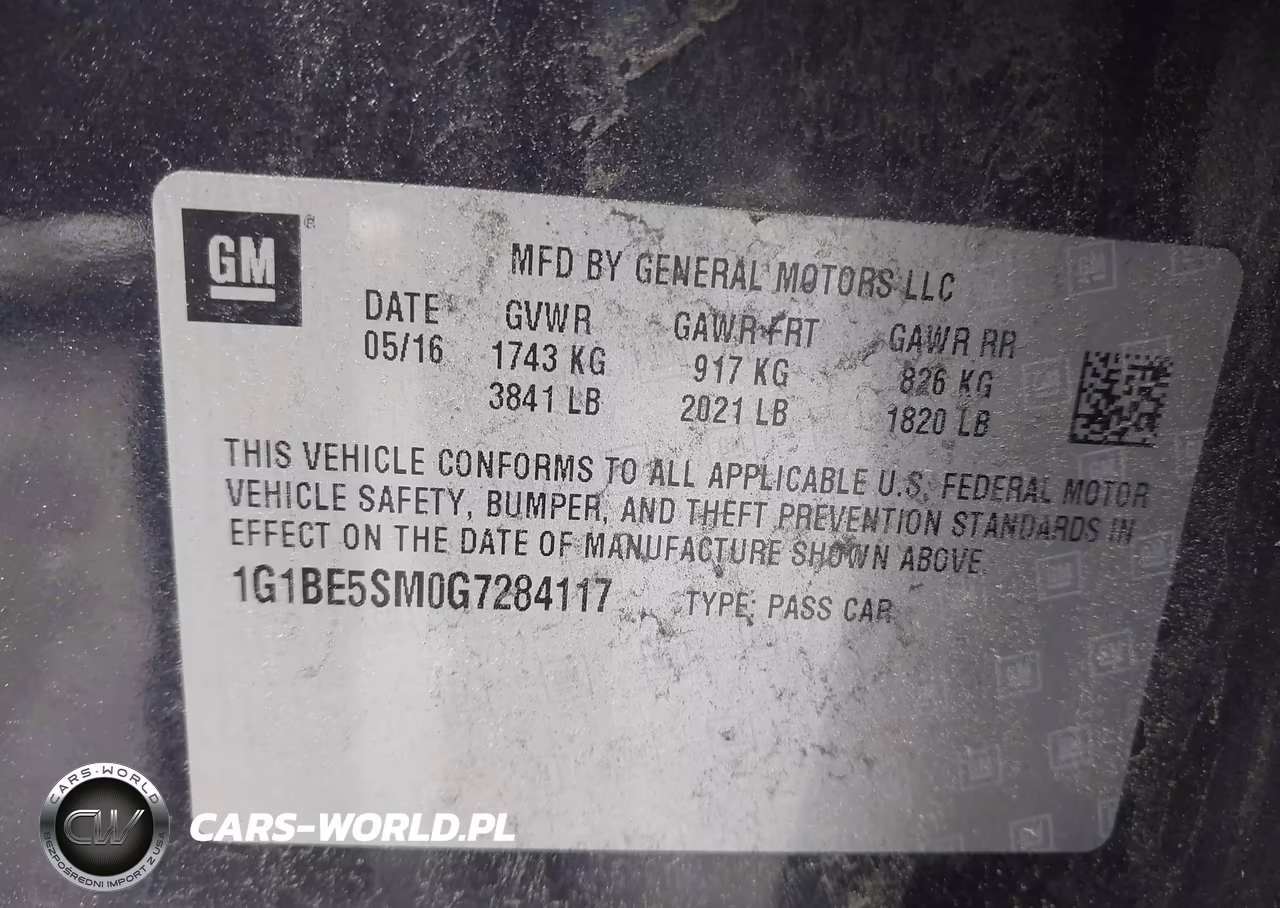 2016 Chevrolet Cruze Lt Auto VIN:1G1BE5SM0G7284117 - 9