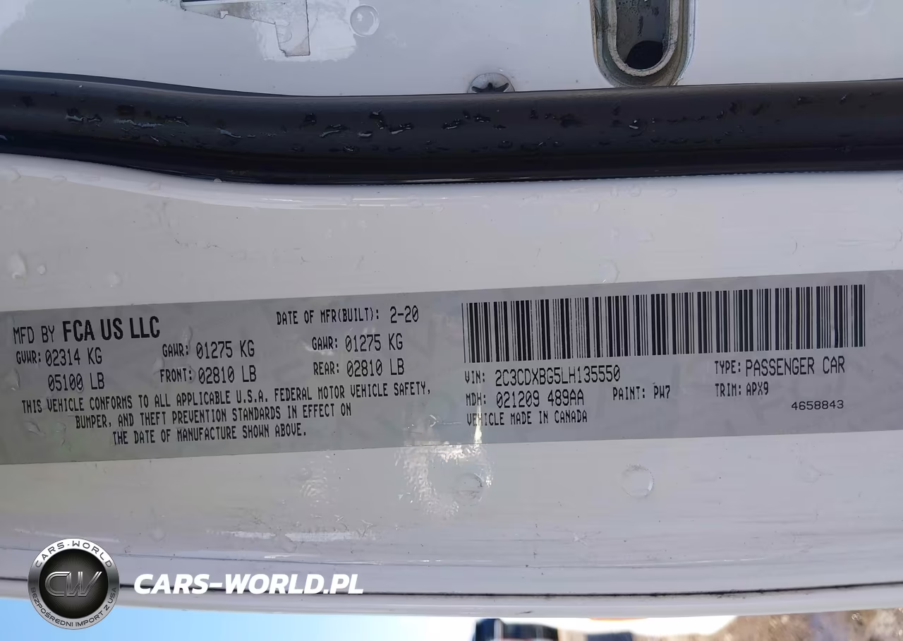 2020 Dodge Charger Sxt Rwd VIN:2C3CDXBG5LH135550 - 9