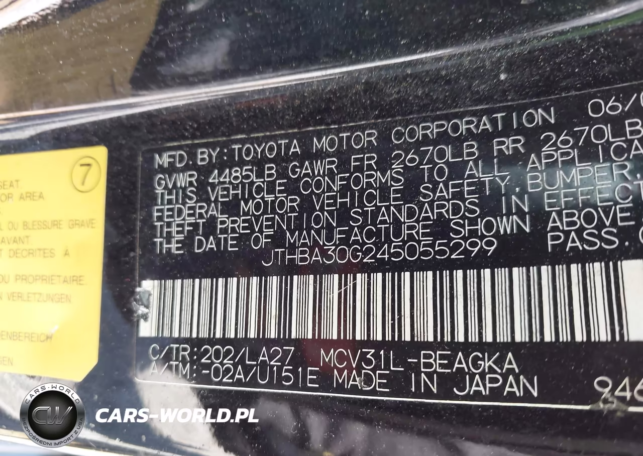 2004 Lexus Es 330 VIN:JTHBA30G245055299 - 9