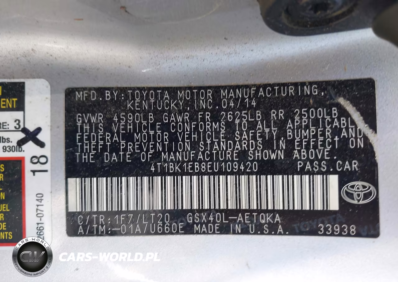 2014 Toyota Avalon Xle Touring VIN:4T1BK1EB8EU109420 - 9