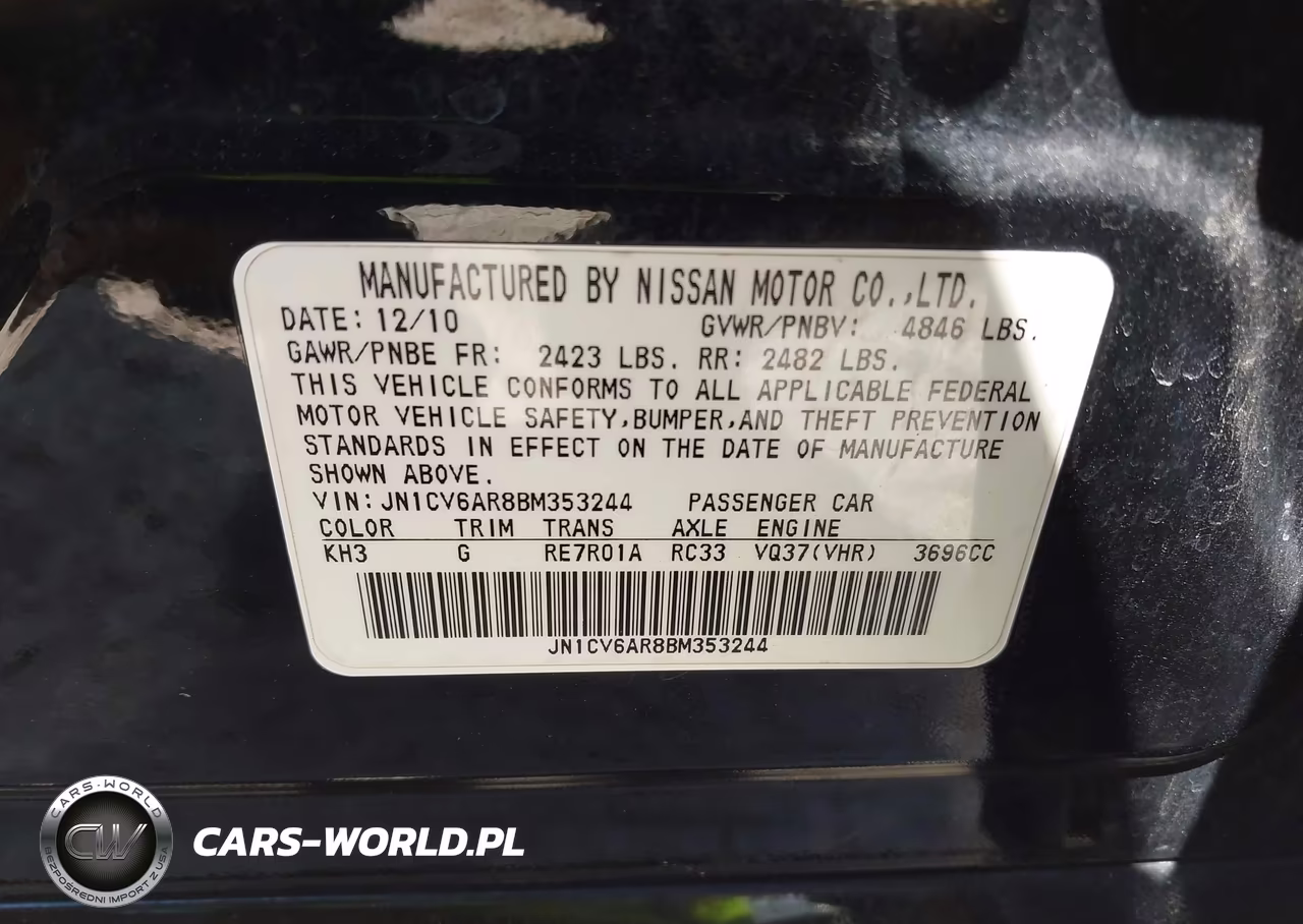 2011 Infiniti G37X VIN:JN1CV6AR8BM353244 - 9