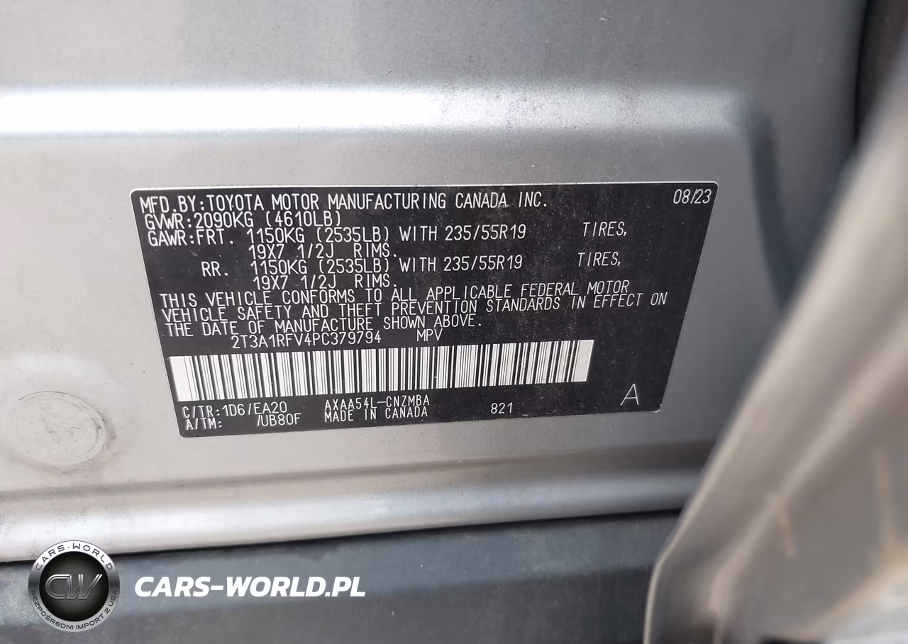 2023 Toyota Rav4 Xle Premium VIN:2T3A1RFV4PC379794 - 9
