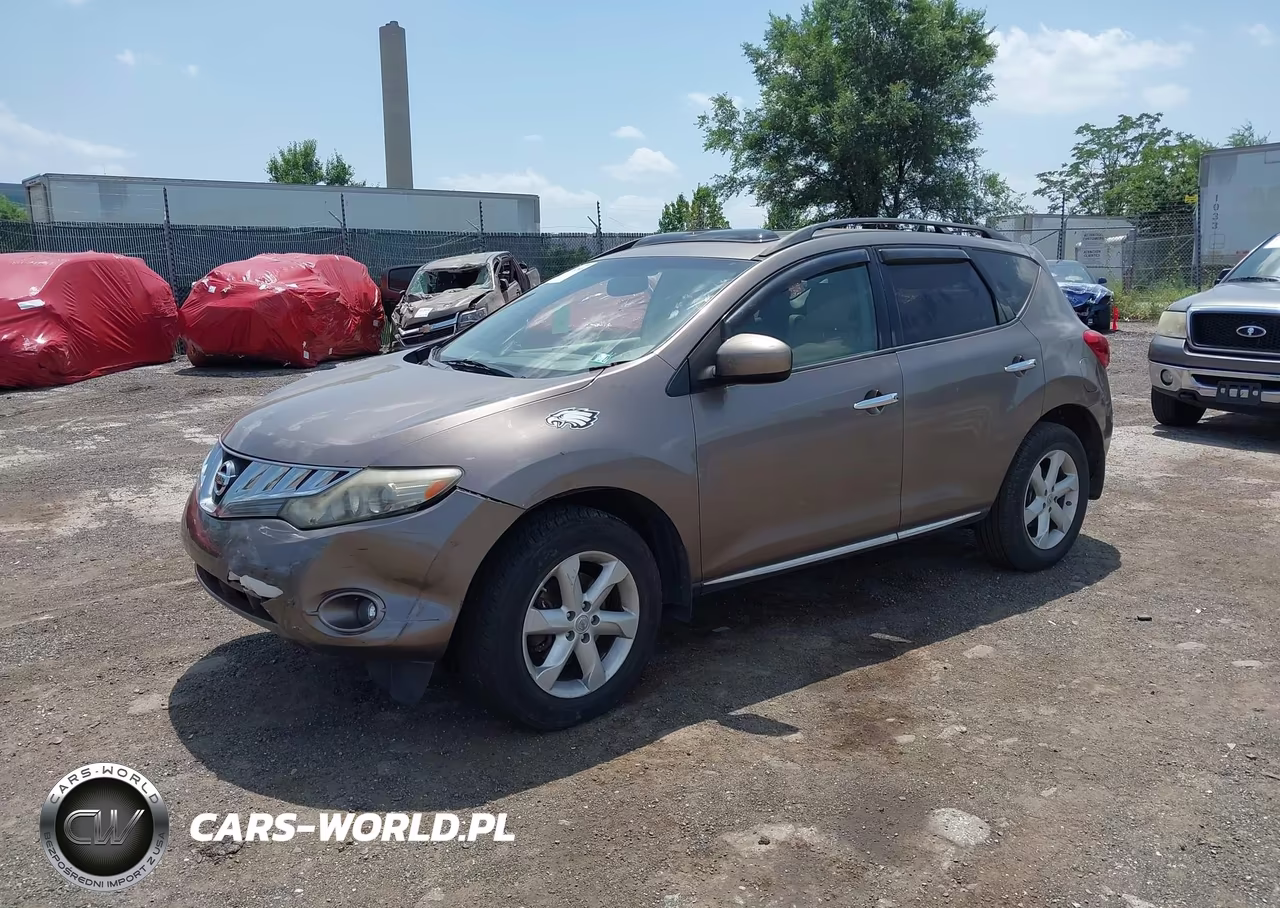 2009 Nissan Murano Sl VIN:JN8AZ18W59W148216 - 2