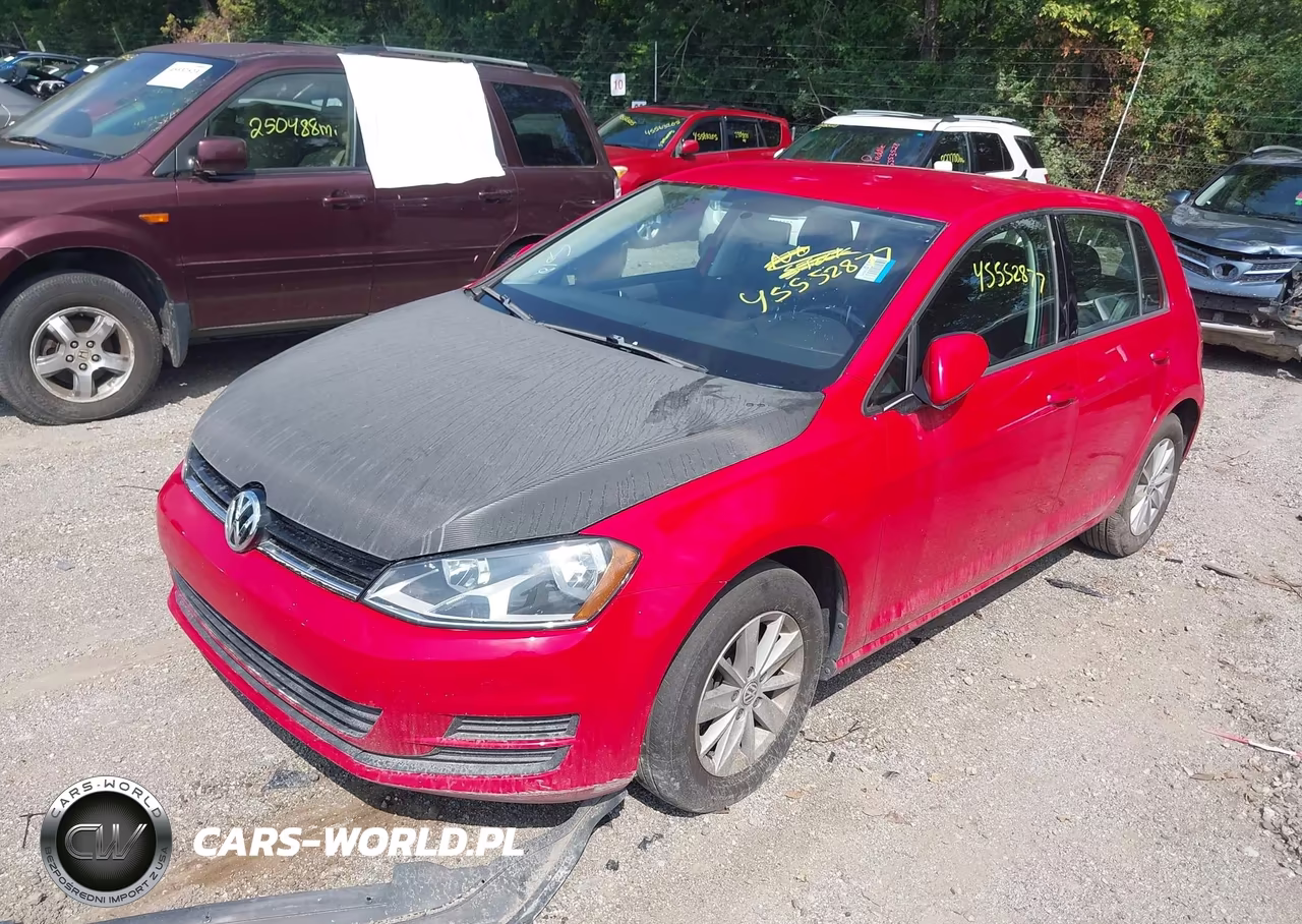 2016 Volkswagen Golf Tsi S 4-Door VIN:3VW217AUXGM027680 - 2