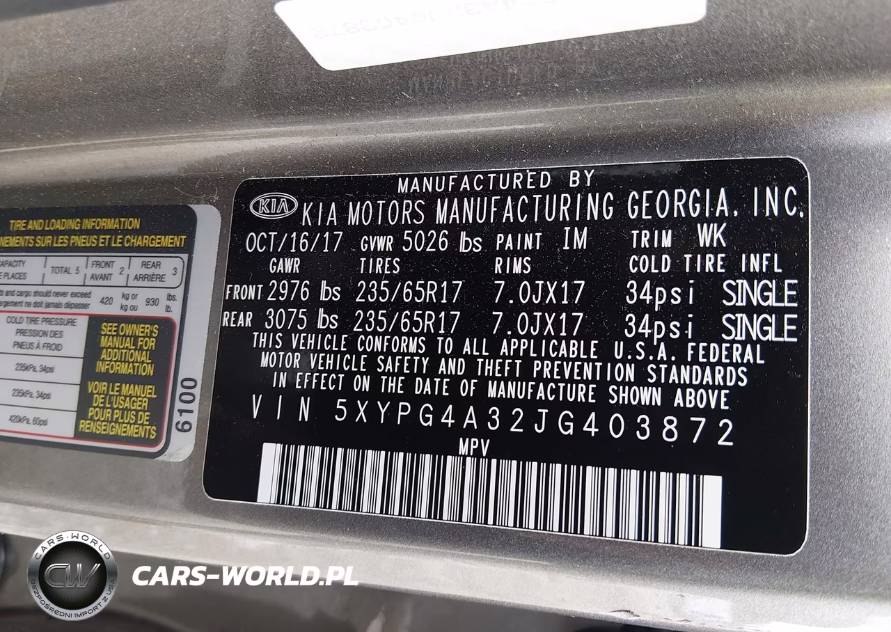 2018 Kia Sorento 2.4L Lx VIN:5XYPG4A32JG403872 - 9