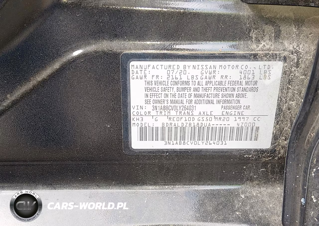 2020 Nissan Sentra Sv Xtronic Cvt VIN:3N1AB8CV0LY264031 - 9