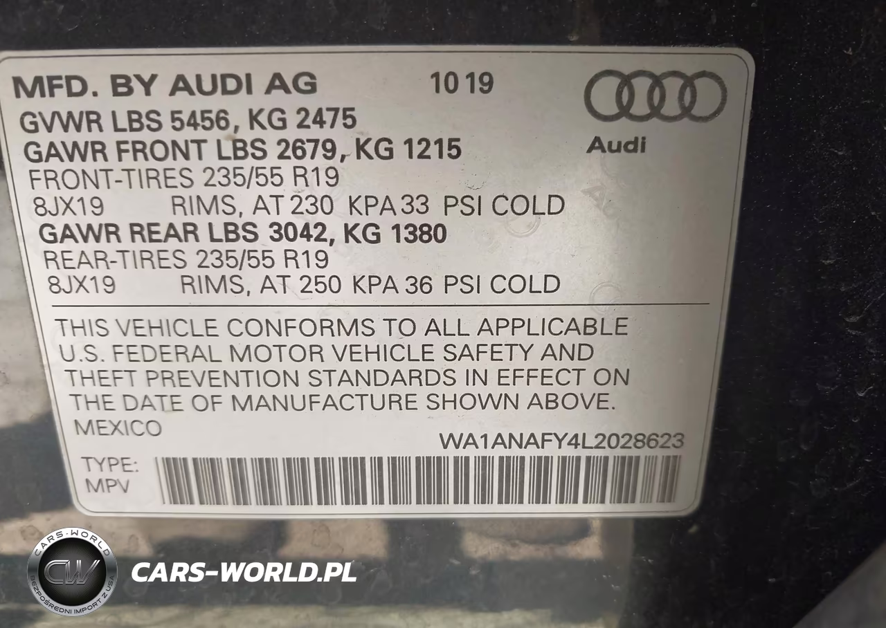 2020 Audi Q5 Premium 45 Tfsi Quattro S Tronic VIN:WA1ANAFY4L2028623 - 9