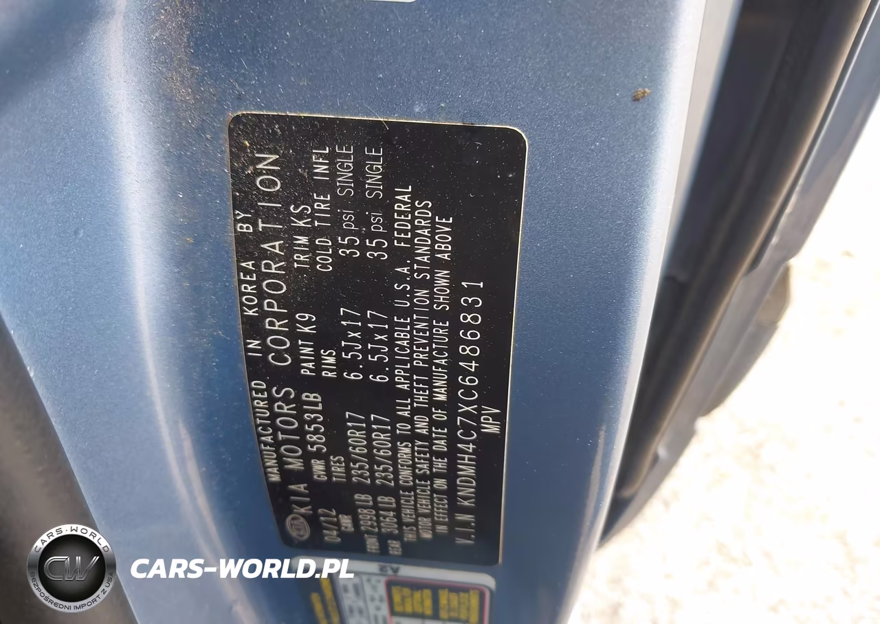 2012 Kia Sedona Ex VIN:KNDMH4C7XC6486831 - 9