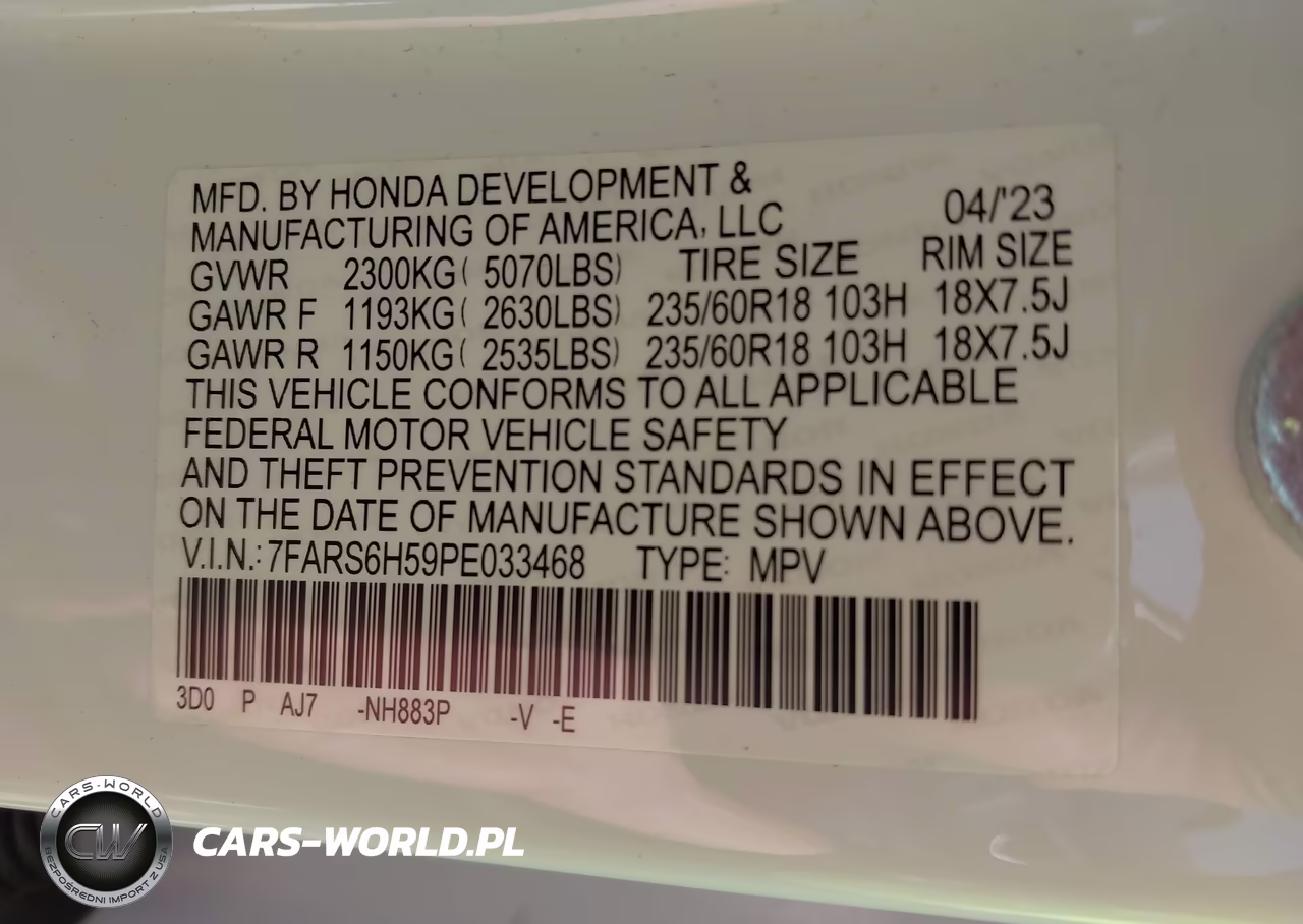 2023 Honda Cr-V Hybrid Sport VIN:7FARS6H59PE033468 - 9