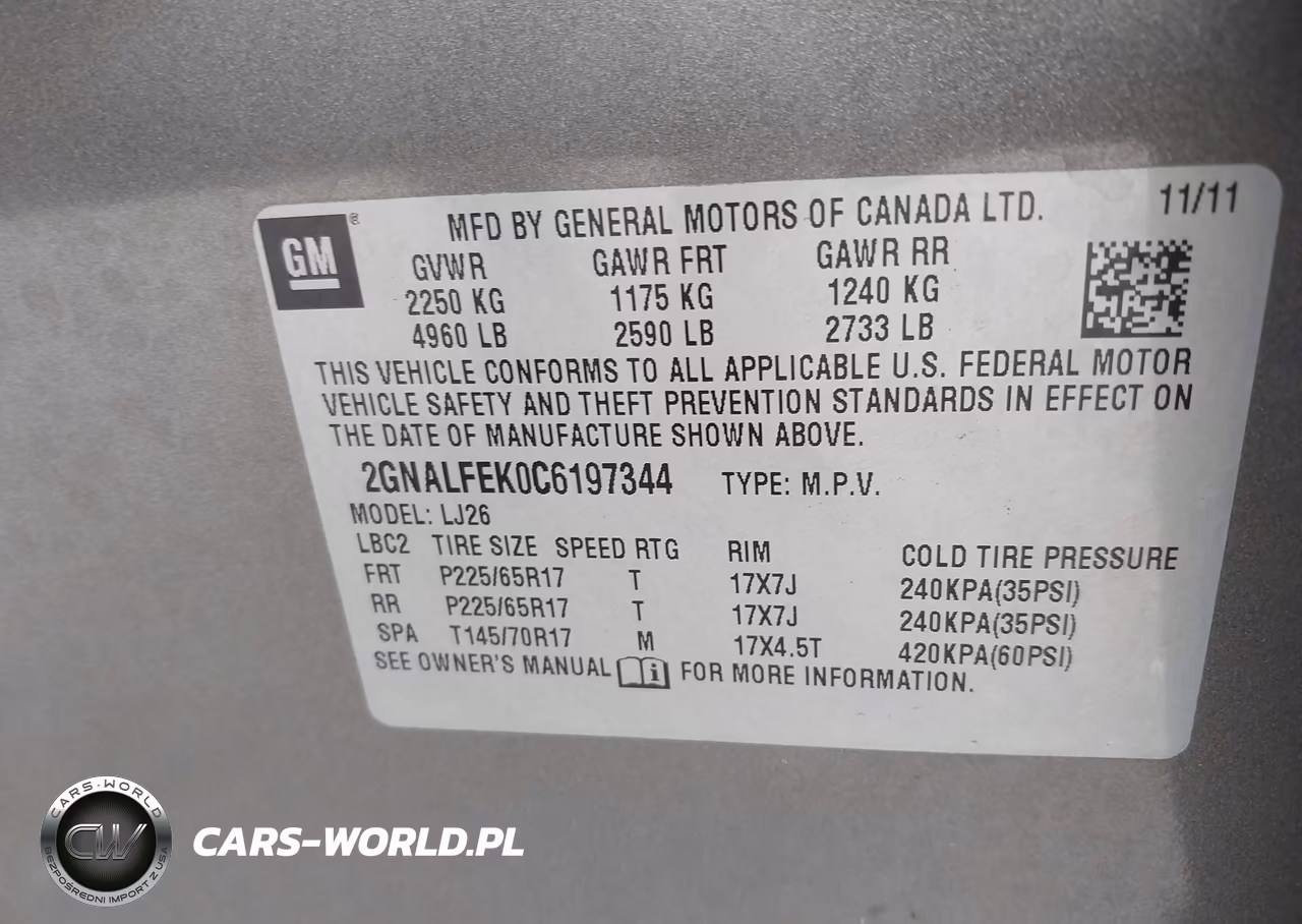 2012 Chevrolet Equinox Ltz VIN:2GNALFEK0C6197344 - 9