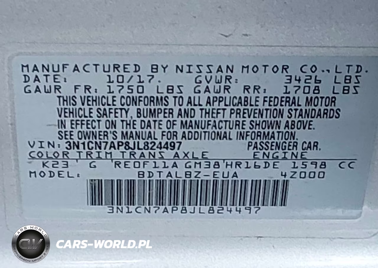 2018 Nissan Versa 1.6 Sv VIN:3N1CN7AP8JL824497 - 9