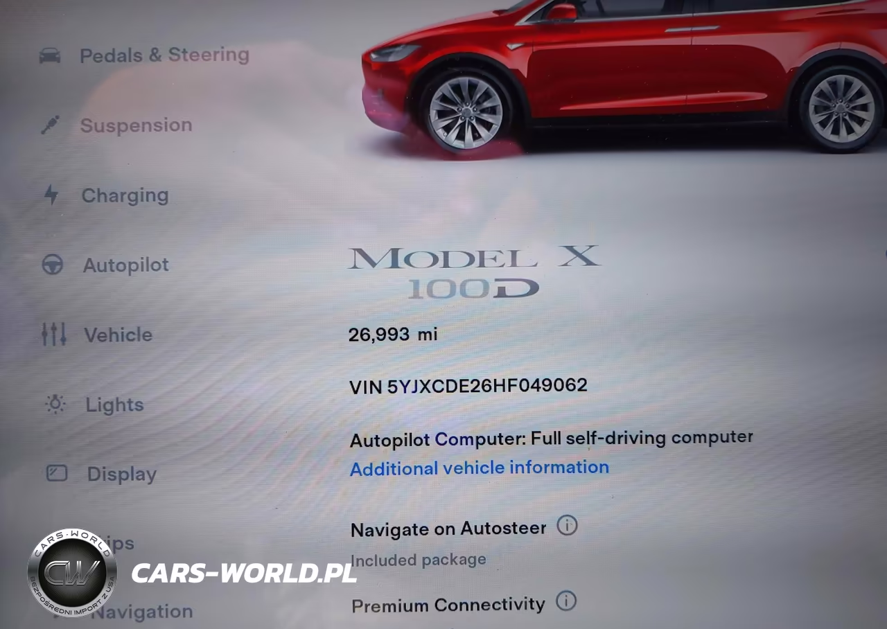 2017 Tesla Model X 100D-75D-90D VIN:5YJXCDE26HF049062 - 7