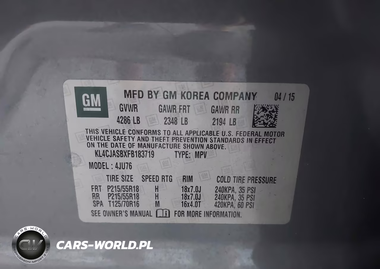2015 Buick Encore VIN:KL4CJASBXFB183719 - 9