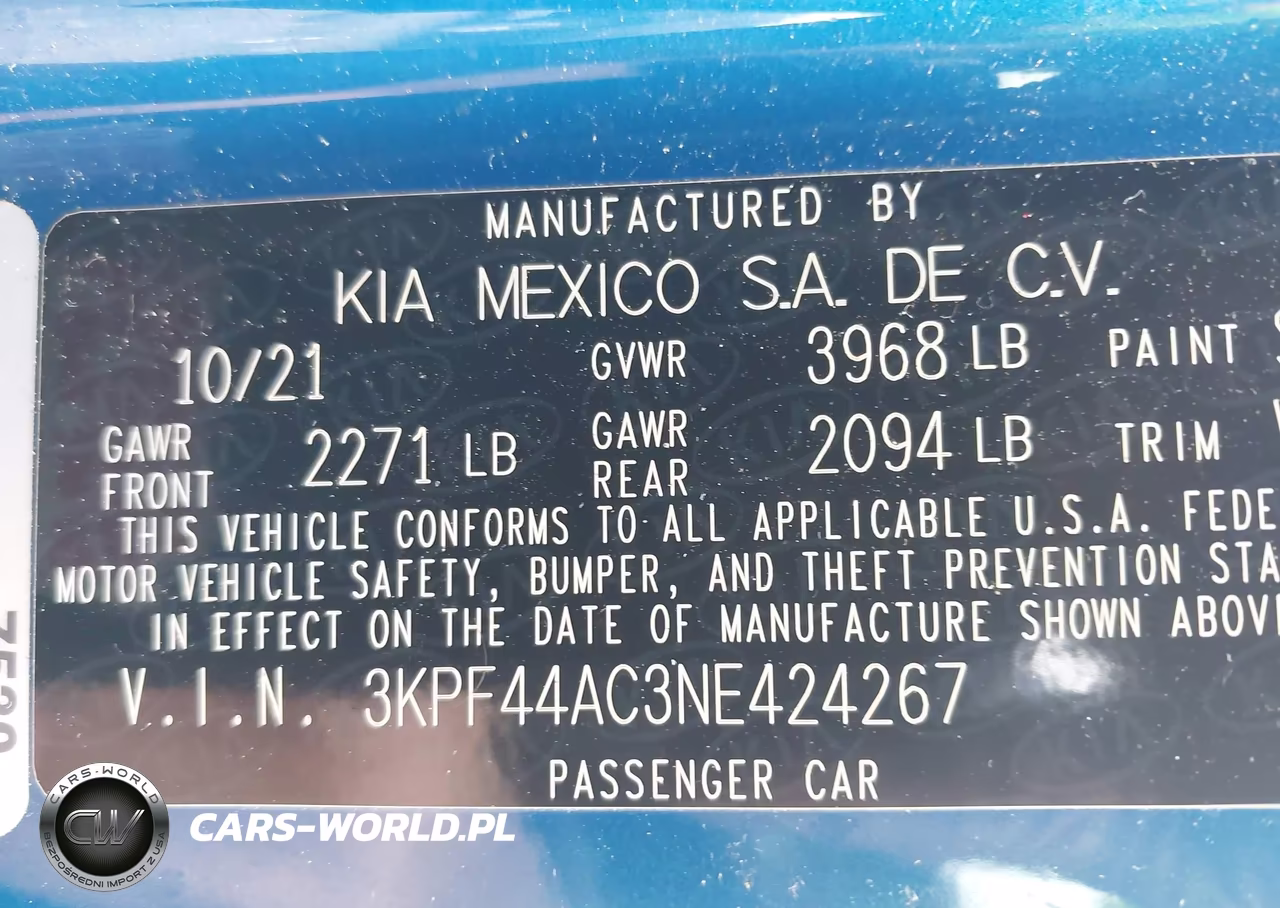 2022 Kia Forte Gt VIN:3KPF44AC3NE424267 - 9