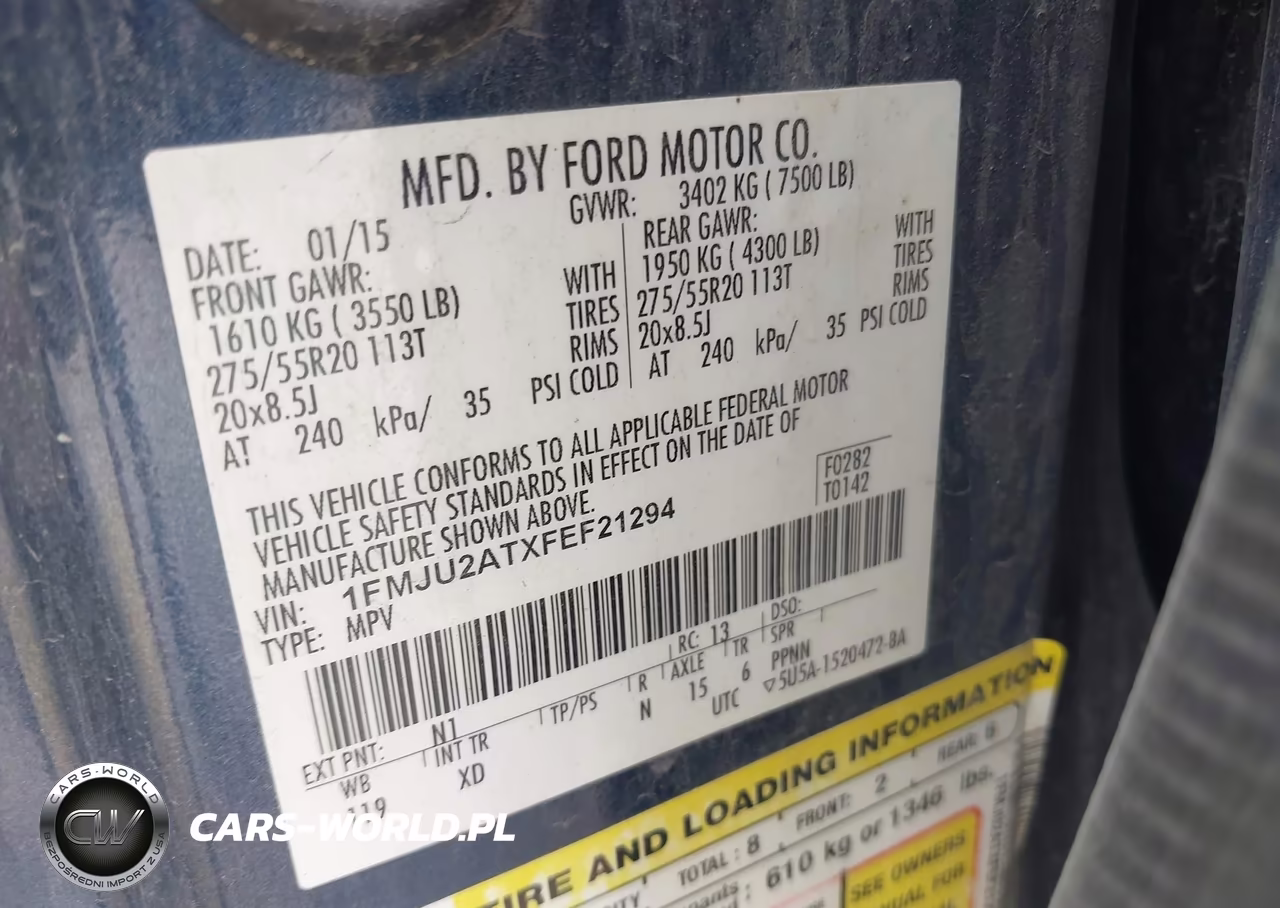 2015 Ford Expedition Limited VIN:1FMJU2ATXFEF21294 - 9