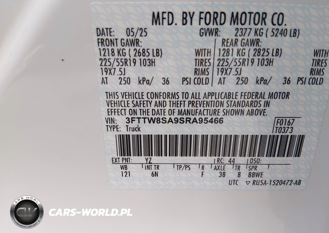2025 Ford Maverick Lariat VIN:3FTTW8SA9SRA95466 - 9