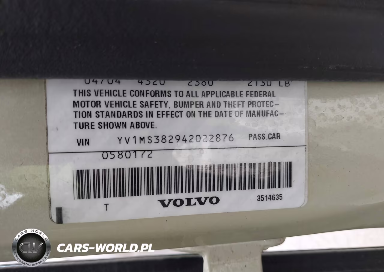 2004 Volvo S40 2.4I VIN:YV1MS382942022876 - 9