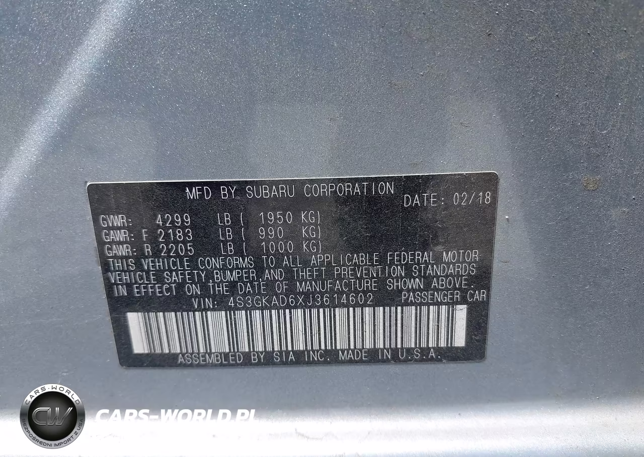 2018 Subaru Impreza 2.0I Premium VIN:4S3GKAD6XJ3614602 - 9