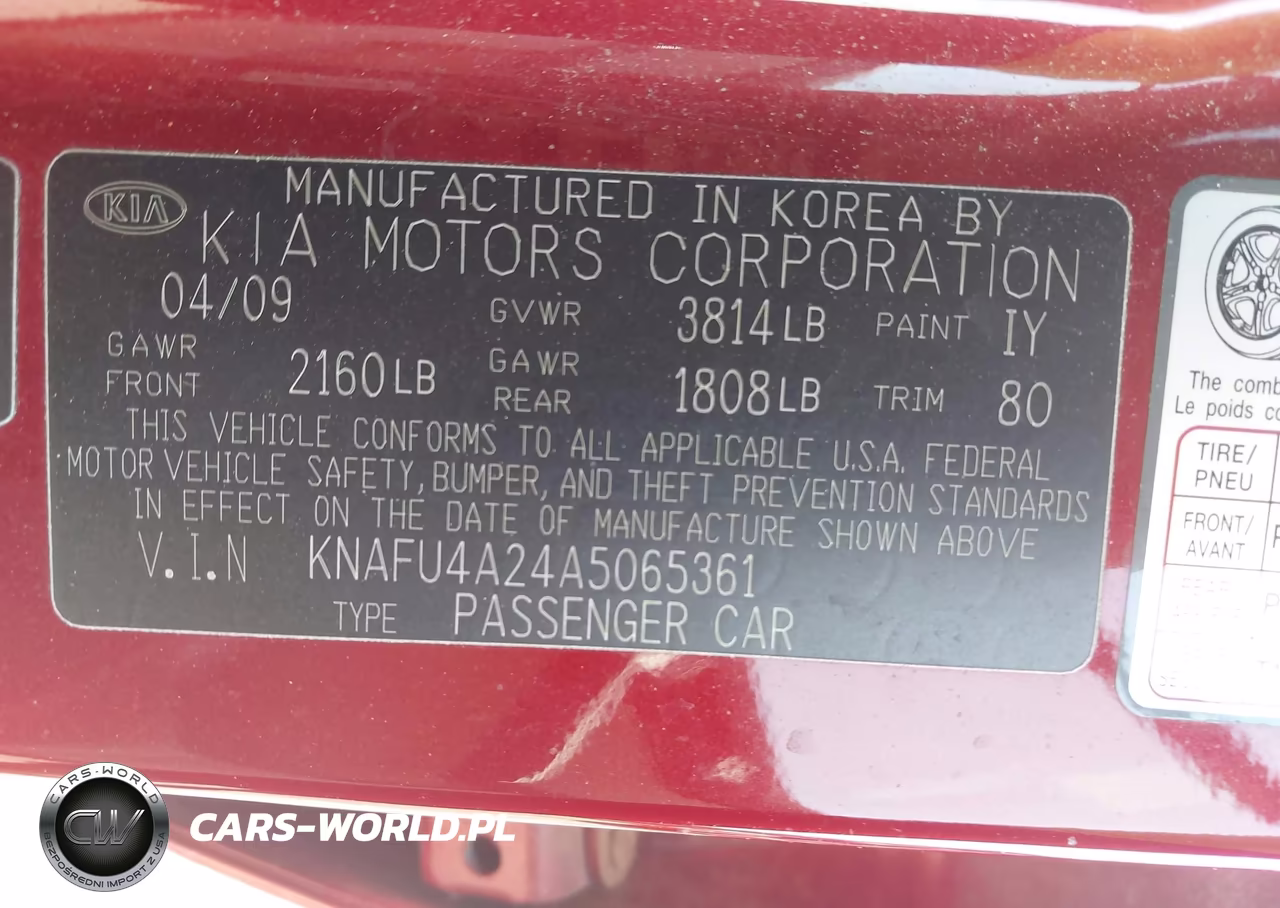 2010 Kia Forte Ex VIN:KNAFU4A24A5065361 - 9