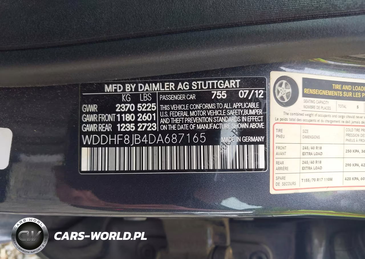 2013 Mercedes-Benz E 350 4Matic VIN:WDDHF8JB4DA687165 - 9