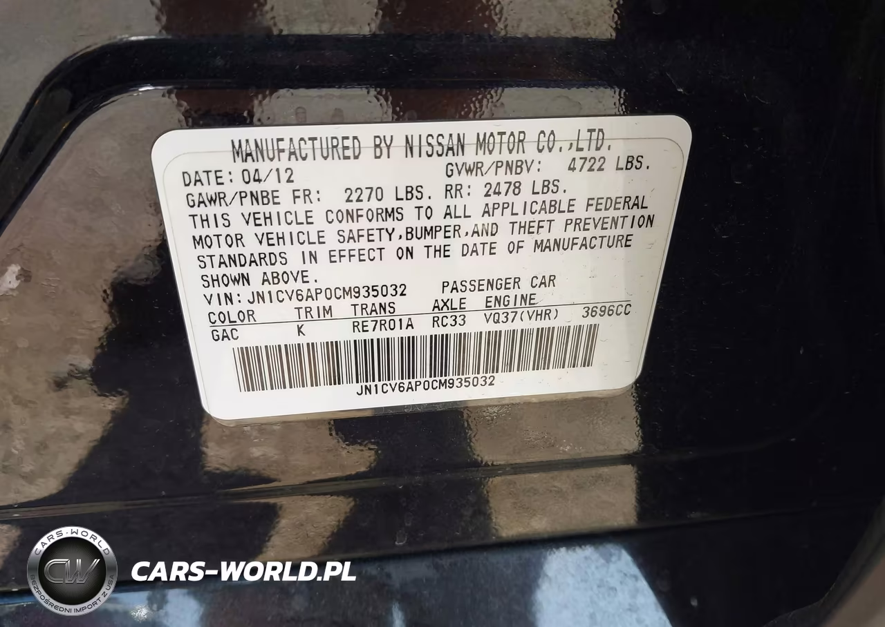 2012 Infiniti G37 Journey VIN:JN1CV6AP0CM935032 - 9