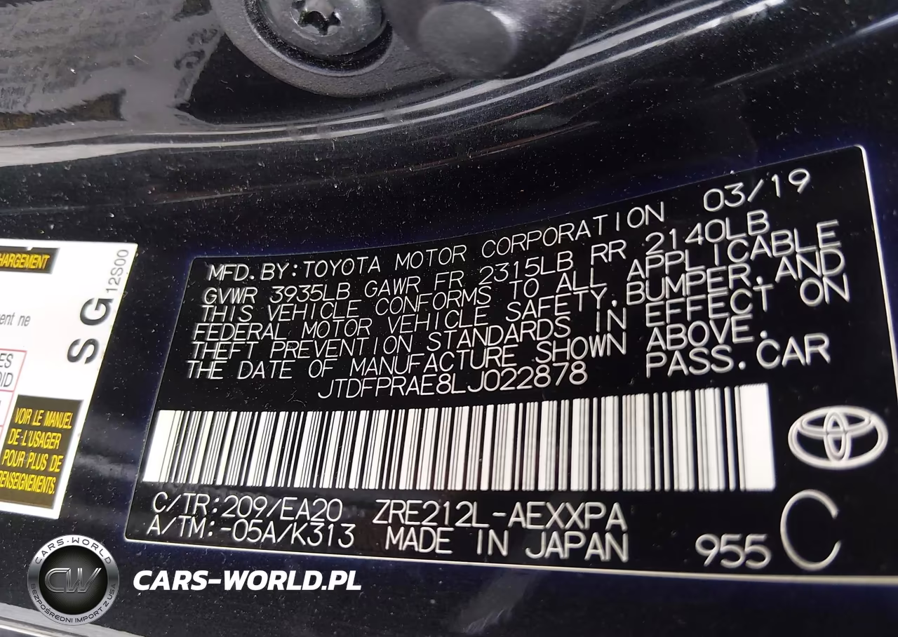 2020 Toyota Corolla Xle VIN:JTDFPRAE8LJ022878 - 9