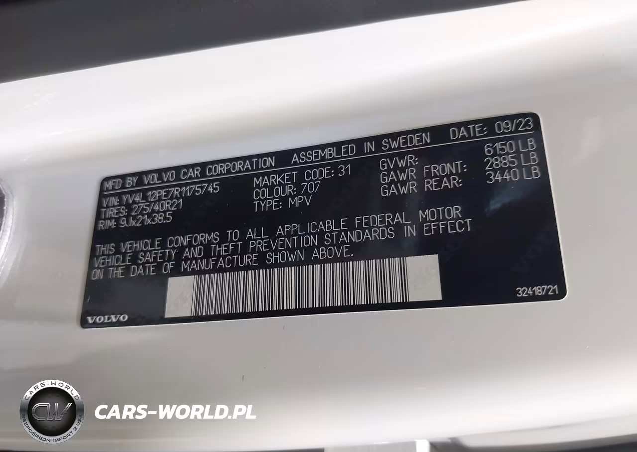 2024 Volvo Xc90 B5 Plus Bright Theme VIN:YV4L12PE7R1175745 - 9