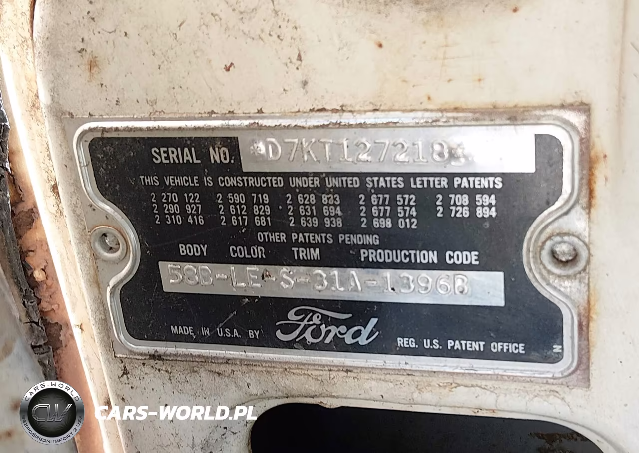1957 Ford 4 Door Sedan VIN:D7K127218 - 9