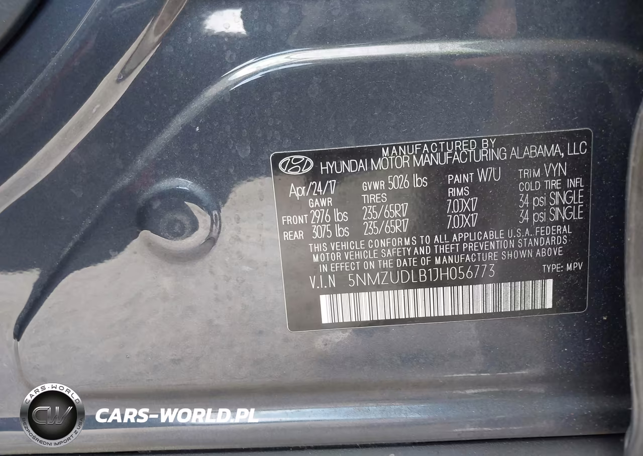 2018 Hyundai Santa Fe Sport 2.4L VIN:5NMZUDLB1JH056773 - 9