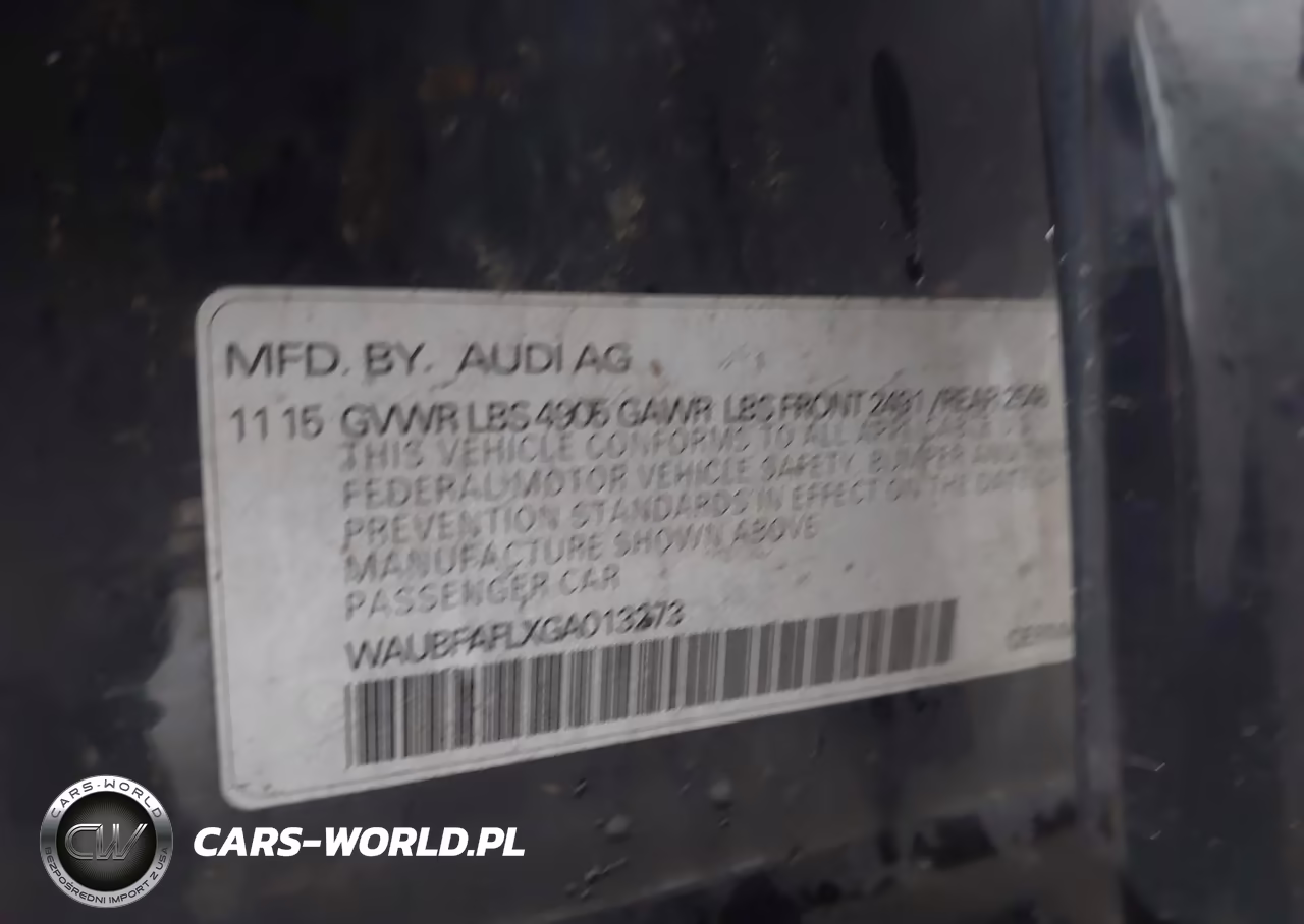 2016 Audi A4 Premium VIN:WAUBFAFLXGA013273 - 9