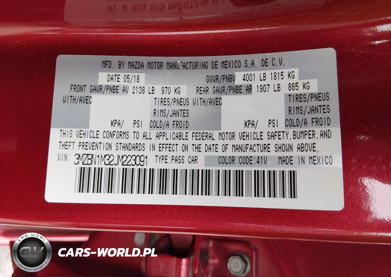 2018 Mazda Mazda3 Grand Touring VIN:3MZBN1M32JM223091 - 9