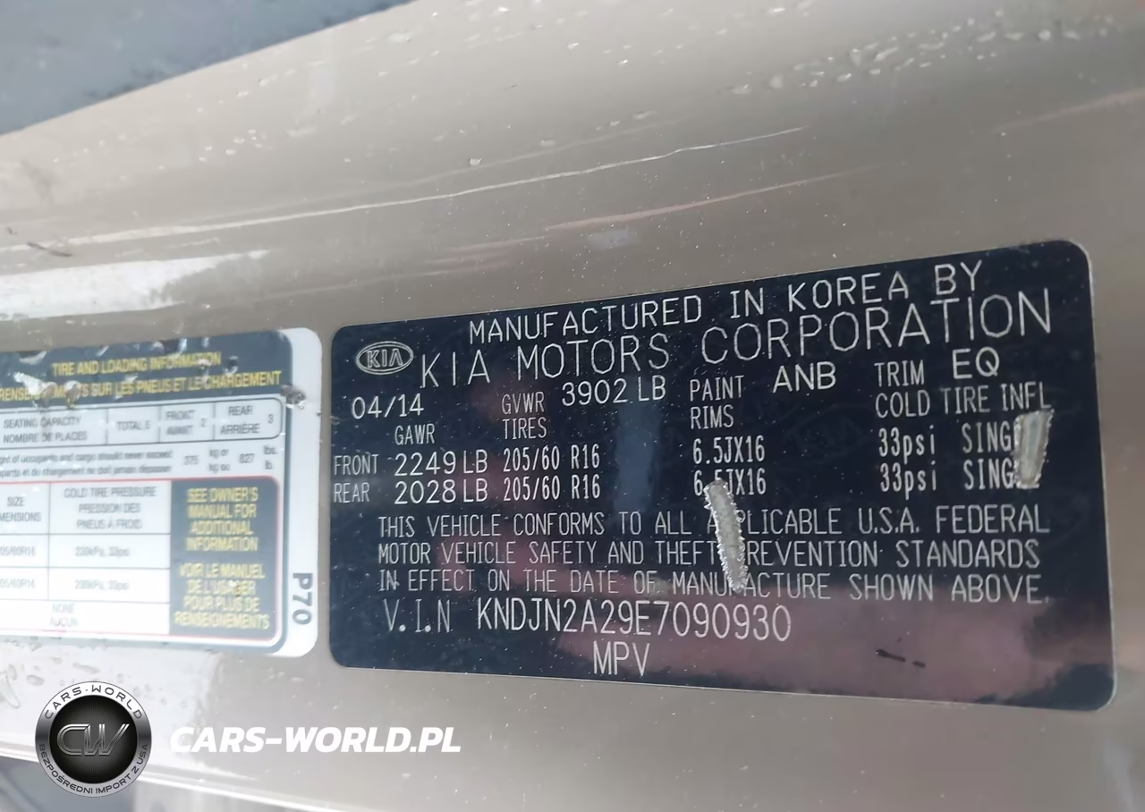 2014 Kia Soul VIN:KNDJN2A29E7090930 - 9
