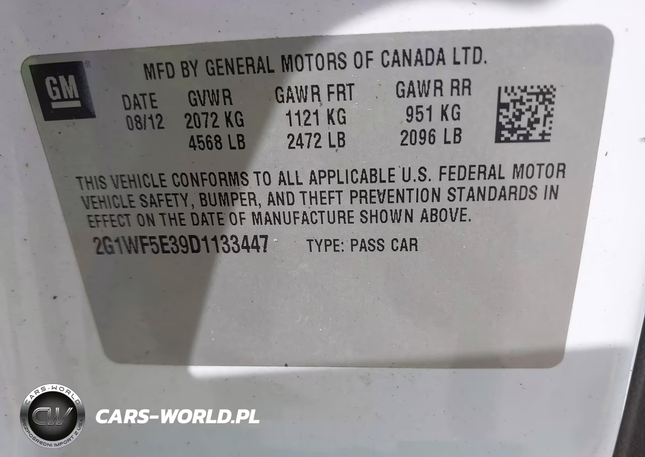 2013 Chevrolet Impala Ls VIN:2G1WF5E39D1133447 - 9