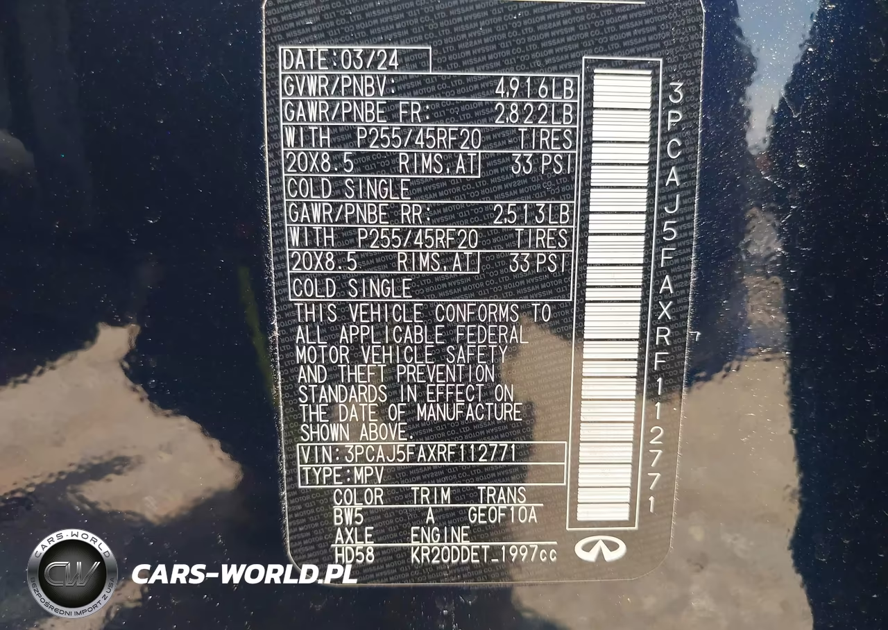2024 Infiniti Qx50 Sport VIN:3PCAJ5FAXRF112771 - 9