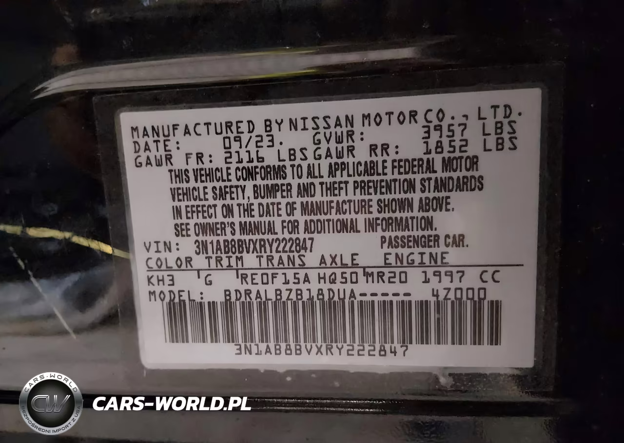 2024 Nissan Sentra S Xtronic Cvt VIN:3N1AB8BVXRY222847 - 9