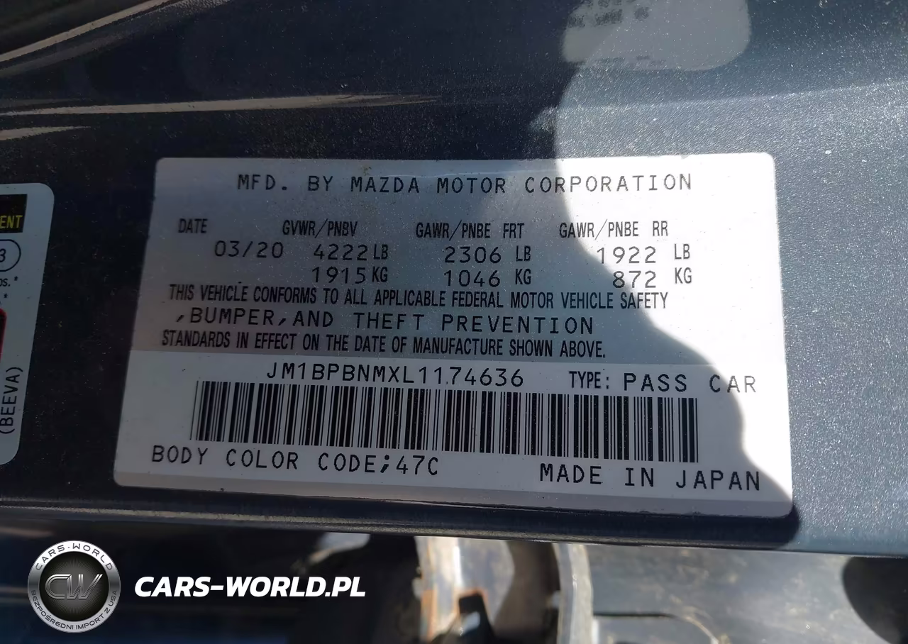 2020 Mazda Mazda3 Premium Package VIN:JM1BPBNMXL1174636 - 9