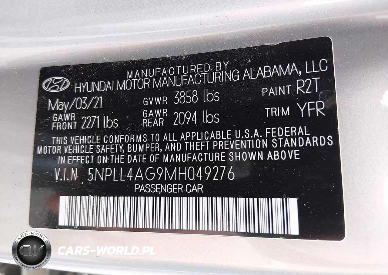 2021 Hyundai Elantra Se VIN:5NPLL4AG9MH049276 - 9